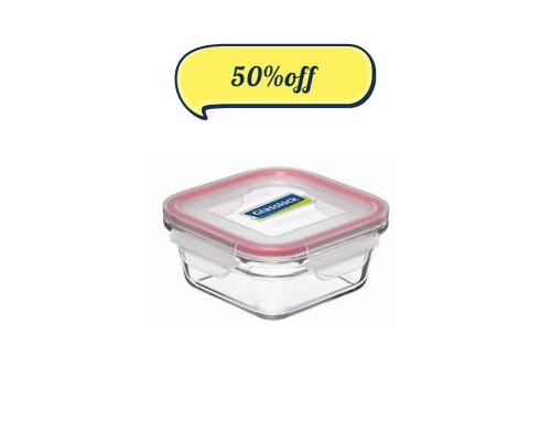  Glasslock Oven Safe Tempered Glass 405ml Square Container