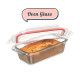 Glasslock Oven Safe Tempered Glass 1750ml Rectangle Loaf Baker Container