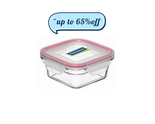 Glasslock Oven Safe Tempered Glass 900ml Square Container